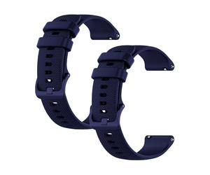 OcioDual Universal Watch Strap 20 mm-22 mm-18 mm Quick Release, Smart Watch Strap, Men's Watch, Women's Watch, Smart Watch Men, Watch Straps and Smartwatch, Blue x2, 18mm, 0.79 inches (20