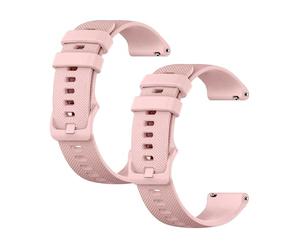 OcioDual Universal Watch Strap 20 mm-22 mm-18 mm Quick Release, Smart Watch Strap, Men's Watch, Women's Watch, Smart Watch Men, Watch Straps and Smartwatch, Pink, Pack of 2, 18mm, 0.7 inches (18mm)