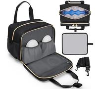 OCKLILY Wearable Breast Pump Bag, Breast Milk Cooler Bags with with Insulated Compartment & Waterproof Mat, Pumping Bag Compatible with Momcozy, Medela, Willow and Elvie Pumps, Black