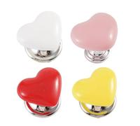 OCKULT Love Toilet Button,Colored heart-shaped toilet button,Vintage Heart-Shaped Drawer Knobs,Toilet Tank Button Auxiliary,Fashion Love Button, Flush Toilet Water Tank Push Buttons Rods