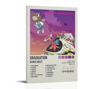 Ockxin 90s Kanye West Poster Rapper Vintage Music Album Cover Music Posters for Room Aesthetic Canvas Wall Art Bedroom Decor08x12inch(20x30cm)