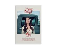 Ockxin Lana Del Rey Poster Singer Lust For Life Album Vintage Cover Music Posters for Room Aesthetic Canvas Wall Art Bedroom Decor24x36inch(60x90cm)