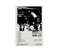 Ockxin Piayboi Poster Carti Die Lit Music Album Cover Music Posters for Room Aesthetic Canvas Wall Art Bedroom Decor12x18inch(30x45cm)