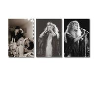 Ockxin Set Of 3 Fleetwood Mac Posters - Lead Stevie Nicks Singer Vintage Music Cover Art Canvas Posters 08x12inch(20x30cm)-3pcs Style