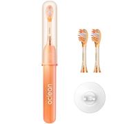 Oclean Ease Electric Toothbrush Orange, USB Charging Toothbrush with 3 Brush Heads, Portable Sonic Toothbrush for Travel, Sonic Electric Toothbrush with Timer, 2 Cleaning Modes, Wall Mount