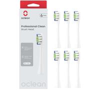 OCLEAN P1C1 Replacement Brush Heads - Pack of 6, White, White
