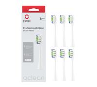 Oclean Professional Clean Brush Head 6 Pack White pack