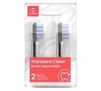 Oclean Toothbrush Standard Clean Brush Head Replacements, Compatible with All Oclean Electric Handles, FDA Approved (2 Pack) - Black