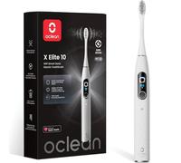 Oclean X Elite 10 Electric Toothbrush, Touchscreen, 12 Tracking Zones, 5 Brushing Modes with Gum Care, Sonic Toothbrush, 40 Days of Battery Life, Quiet 45 dB, Timer, Gray