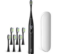 Oclean X Elite 10 Electric Toothbrush, Touchscreen, 12 Tracking Zones, 5 Brushing Modes with Gum Care, Sonic Toothbrush, 40 Days of Battery Life, Quiet 45 dB, Timer, Black Set