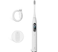 Oclean X Elite 10 Electric Toothbrush, Touchscreen, 12 Tracking Zones, 5 Brushing Modes with Gum Care, Sonic Toothbrush, 40 Days of Battery Life, Quiet 45 dB, Timer, Gray