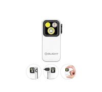 Oclip Pro Clip Light with Floodlight & Spotlight & Red Light White