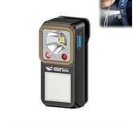 Oclip Pro EDC Flashlight Clip-on Light, 500 Lumens Rechargeable Mini Torch with 3 Lights Modes, Type-C Charging Magnetic Work Light for Cycling, Hiking, Signaling, Outdoor & Indoor Use