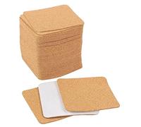 Ocnvlia Self-Adhesive Cork Coasters,Cork Mats Cork Backing Sheets for Coasters and Supplies (50, Square)