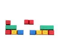 Ocobudbxw 10pcs Replacement Mechanical Keyboard OEM Profile Keycap Set RGBY Color Durable