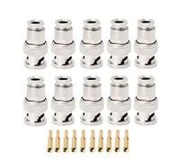 Ocobudbxw 10PCS RG58 BNC Male Plug For CCTV Security Coax Coupler Video BNC Connector
