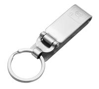 Ocobudbxw Anti-Lost Keychain Heavy Duty Stainless Steel Belt Keyring Key Holder Key-Clip Detachable