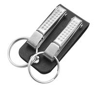 Ocobudbxw Men Leather Belt Loop Keychain Detachable Clips Belt Key Ring Key Holder Jewelry