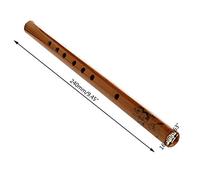 Ocobudbxw Traditional 6 Hole Bamboo Flute Clarinet Student Musical Instrument Wood Color