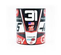 Ocon #31 2025 Mug - Formula Racing Cars - Esteban - Bearman - Gunter - Gift Ideas - Coffee & Tea Cup - Cash - Race Team - 300ml - Merch - Decor - French Driver - Fun Fans - Red White Carbon Fiber