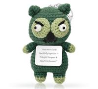 OCOUYVD Crochet Keychain, Knitted Keychains for Women, Cute Kawaii Keychain Backpack Handmade Crochet Knitting for Halloween, Design-1, Default
