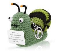 OCOUYVD Crochet Keychain, Knitted Keychains for Women, Cute Kawaii Keychain Backpack Handmade Crochet Knitting for Halloween, Design-4, Default