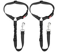 ocpcrn Dog Car Seatbelt for Mitsubishi Eclipse Cross 2017-2025,2 Pack Retractable Dog Car Harness,Adjustable Dog Seatbelt Tether,Secures to Vehicle Headrest,Heavy Duty & Elastic