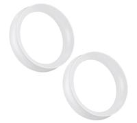 Ocptiy 10G-50mm Extra Soft Silicone Gauges for Ears Flexible Ear Skin Tunnels Plugs Expanders Gauges Hollow Gauges Body Piercing for Women Men Black White Clear Flesh Skin 1 Pairs, 8 Gauge = 3mm = 1/8