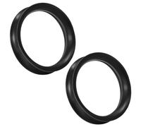 Ocptiy 10G-50mm Extra Soft Silicone Gauges for Ears Flexible Ear Skin Tunnels Plugs Expanders Gauges Hollow Gauges Body Piercing for Women Men Black White Clear Flesh Skin 1 Pairs, 10 Gauge = 2.5mm