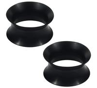 Ocptiy 10G-50mm Extra Soft Silicone Gauges for Ears Flexible Ear Skin Tunnels Plugs Expanders Gauges Hollow Gauges Body Piercing for Women Men Black White Clear Flesh Skin 1 Pairs, 40mm = 1 9/16 inch