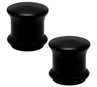 Ocptiy 4G Black Acrylic Gauges Plugs Tunnels for Ears Stretching Kit 4 Gauge Platic Gauges Earrings Tunnel Plug for Ear Single Flare Gauges Size 5mm Piercing Jewelry Women Men 3/16 inch