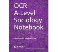 OCR A-Level Sociology Notebook: Topic Cornell Note and Mind Map Pages