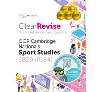 OCR Cambridge Nationals Level 1/2 Sport Studies: Illustrated Revision and Practice with CREST AI Exam Tutor (ClearRevise OCR Sport Studies J829, R184)