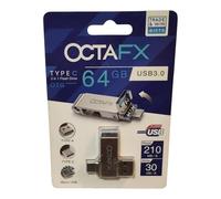 OCTA FX TYPE C 3 in 1 Flash Drive, 64 GB, USB 3.0