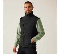 Regatta Professional Men's Breathable Octagon II 3 Layer Softshell Body Warmer Black, Size: XS