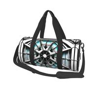 Octagon Building Canvas travel bag, large capacity, can be carried on the shoulder