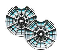 Octagon Building Car Coasters, 2-Pack Universal Car Coasters, Waterproof And Non-Slip, #Interior Accessory Pad, 2.7 Inch.