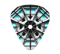 Octagon Building Guitar picks, made of ABS material, suitable for acoustic guitars, electric guitars, etc.