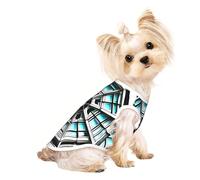 Octagon Building Pet Breathable Sleeveless T-shirt S for Small Dogs and Cats, Soft, Comfortable, Stylish