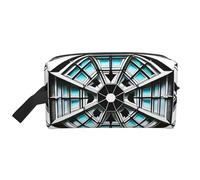 Octagon Building Portable Large-Capacity Double-Sided Printed Travel Toiletry Storage Bag, a Must-Have for Travel.