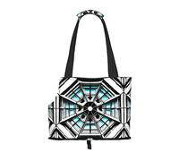 Octagon Building Printed Pet Shoulder Bag, Specially Designed for Small Dogs and Cats, Multifunctional Shoulder and Handbag