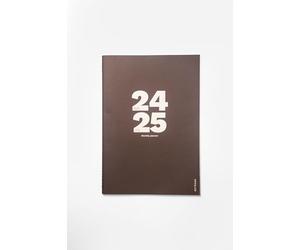 OCTÀGON DESIGN | 2024/2025 Big Monthly Planner PLUS A4 - Monthly Planner - 12 Months, August 2024 / July 2025-2 Pages for notes between months - Soft Cover - Cocoa Brown