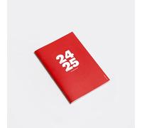 OCTÀGON DESIGN | 2024/2025 Small Monthly Planner similar A5 - Monthly Planner - 12, August 2024 / July 2025-13 Pages for Notes - Soft Cover - Red