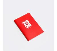 OCTÀGON DESIGN | 2025/2026 Small Monthly Planner | Academic Year | 12 months: August 2025 - July 2026 | The iconic Monthly Planner by Octagon | A5-like size | Red | Softcover