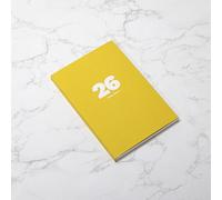 OCTÀGON DESIGN | 2026 Large Weekly Planner | Weekly Planner | 12 Months; January - December 2026 | Similar Size A5 | Color Indian Yellow | Softcover | Stays Fully Open