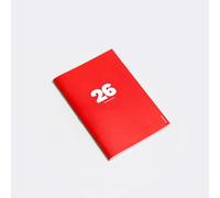 OCTÀGON DESIGN | 2026 Small Monthly Planner | 12 Months; January - December 2026 | Octagon's Iconic Monthly Planner | Similar Size A5 | Color Red | Paperback