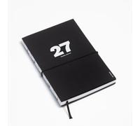 OCTÀGON DESIGN | 2027 Weekly Planner | Weekly Planner | 12 Months; January - December 2027 | Similar Size A5 | Color Black | Softcover | Stays Fully Open