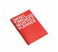 OCTÀGON DESIGN | Mini Timeless Monthly Planner | Perpetual Month-at-a-Glance Planner. Undated | 14 months | Soft cover | A6-like size