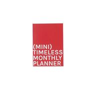 OCTÀGON DESIGN | Mini Timeless Monthly Planner | Perpetual Month-at-a-Glance Planner. Undated | 14 months | Soft cover | A6-like size