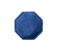 Octagon Jewelry Box Three Slots Double Ring Storage Case Wedding Display For Woman Earrings Package for Proposal, Wedding(Color 19,Single ring box)